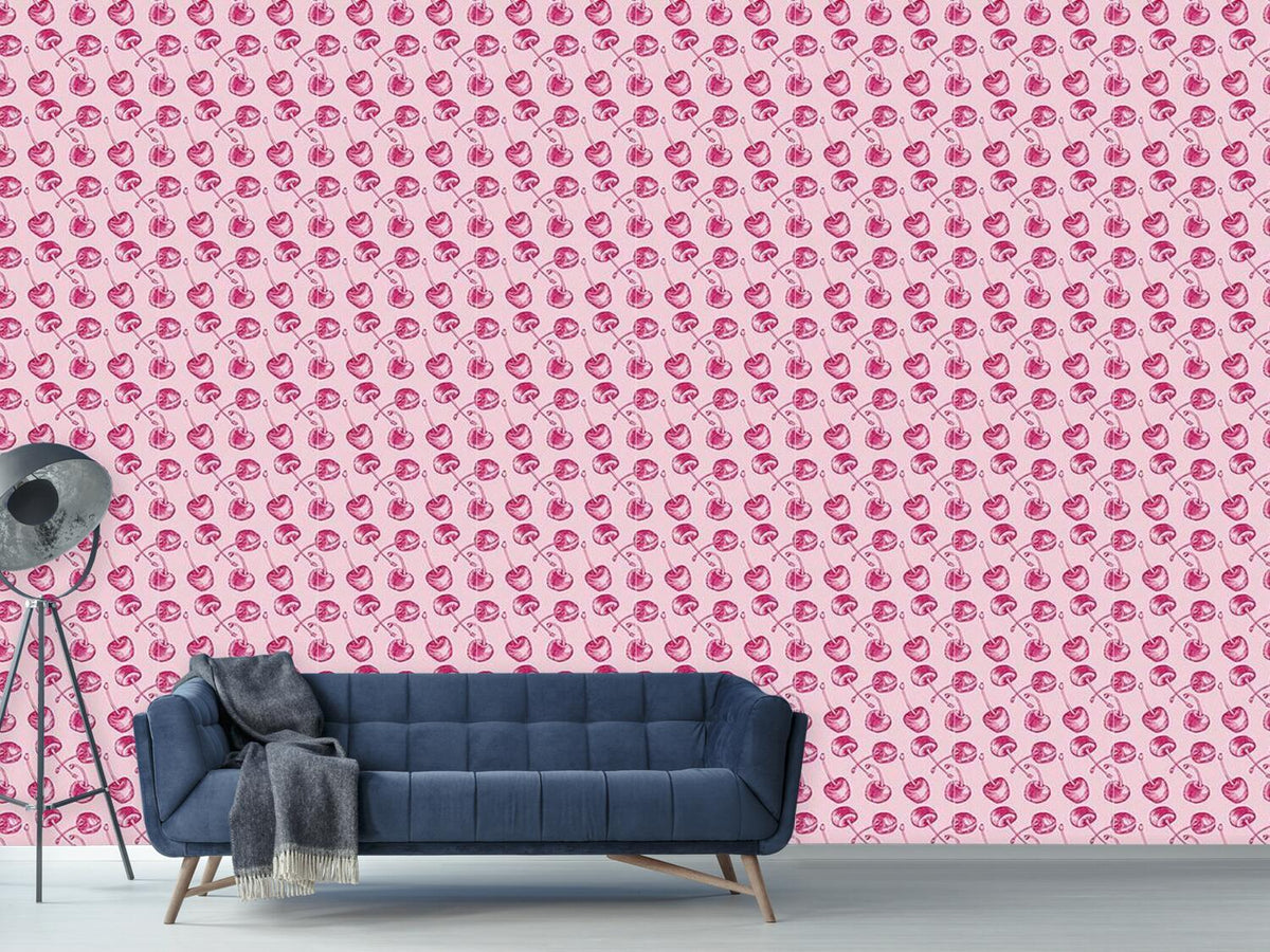 patterned-wallpaper-cherry-engraving