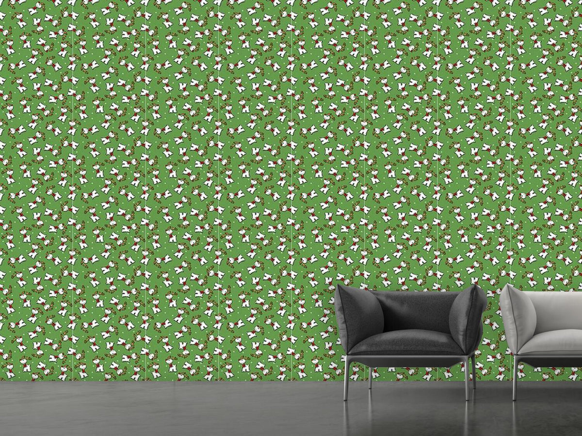 patterned-wallpaper-rudolph-the-red-nosed-reindeer