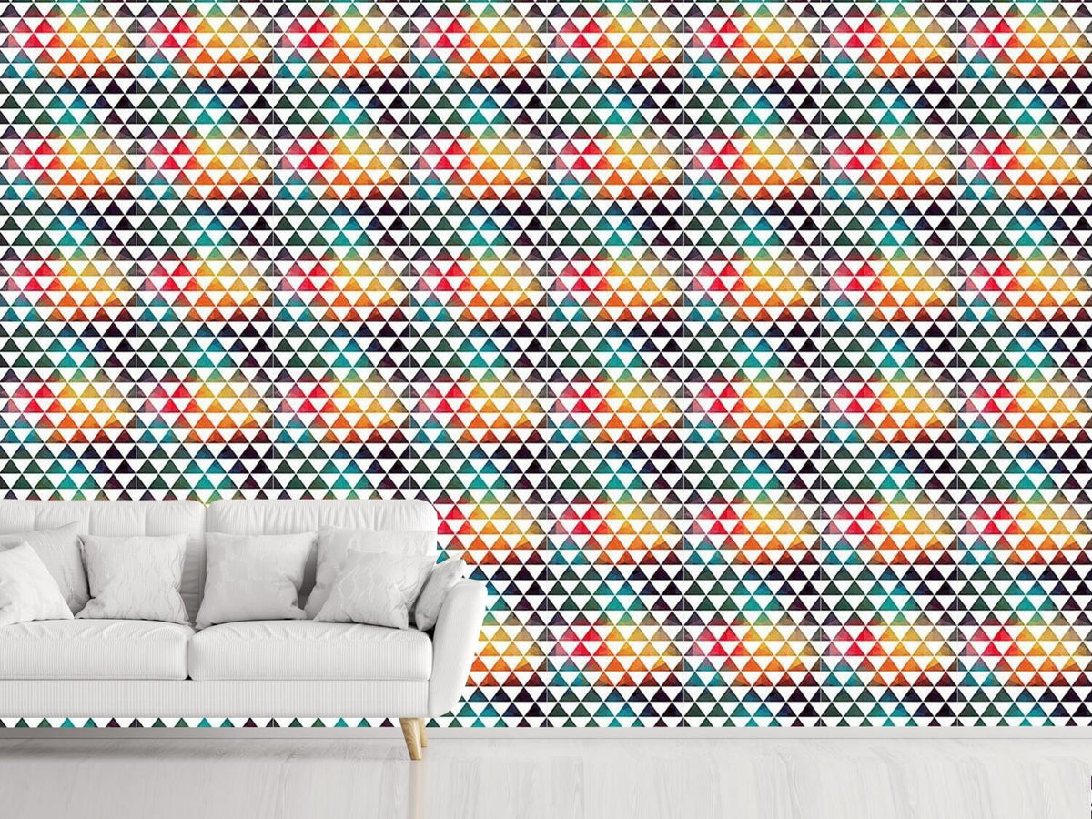 patterned-wallpaper-radioactive-color-geometry