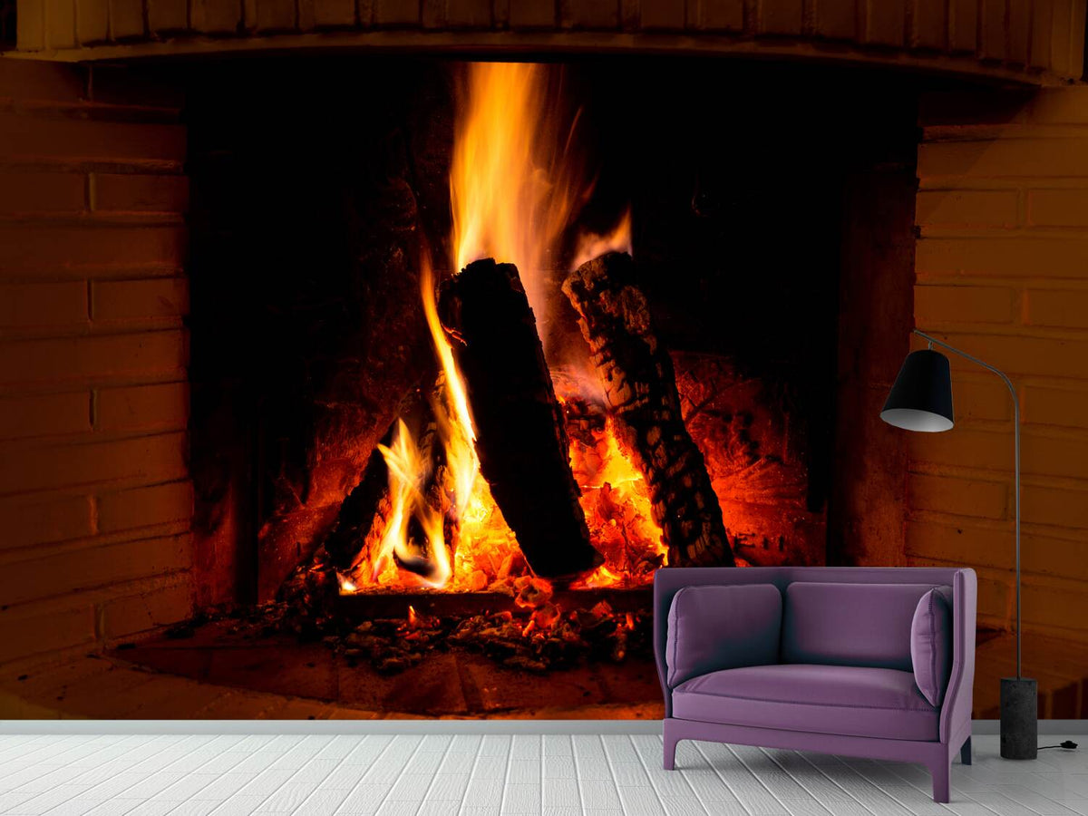 photo-wallpaper-fire-in-the-chimney