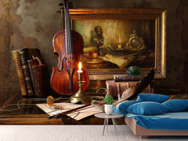 photo-wallpaper-still-life-with-violin-and-painting-ii