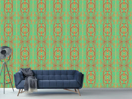 patterned-wallpaper-art-nouveau-mint