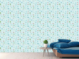 patterned-wallpaper-fun-in-the-snow