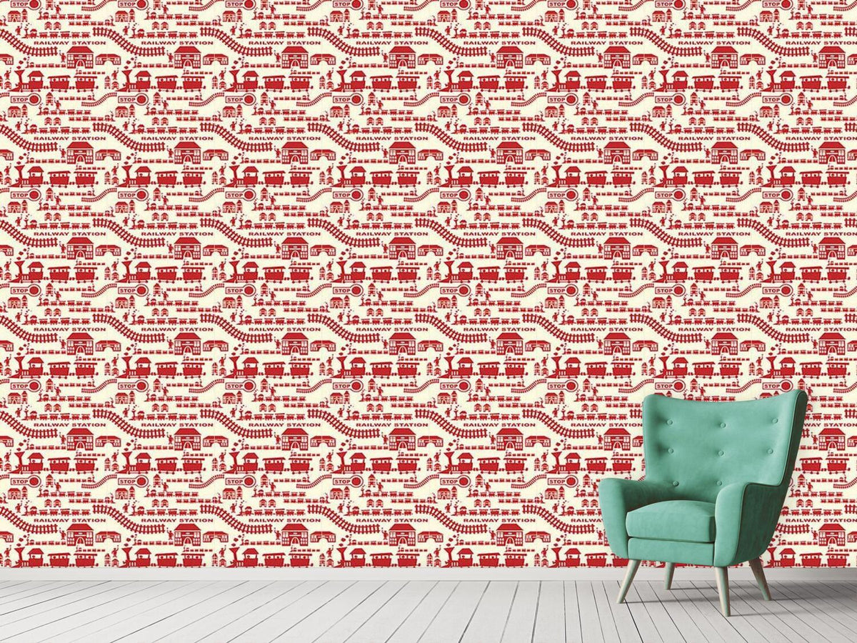 patterned-wallpaper-railway-station-red