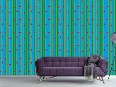 patterned-wallpaper-dots-on-stripes