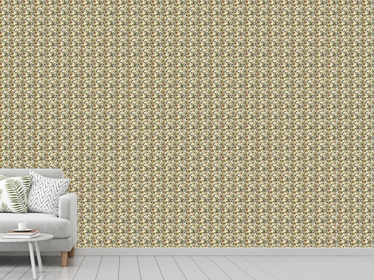 patterned-wallpaper-retro-daisies