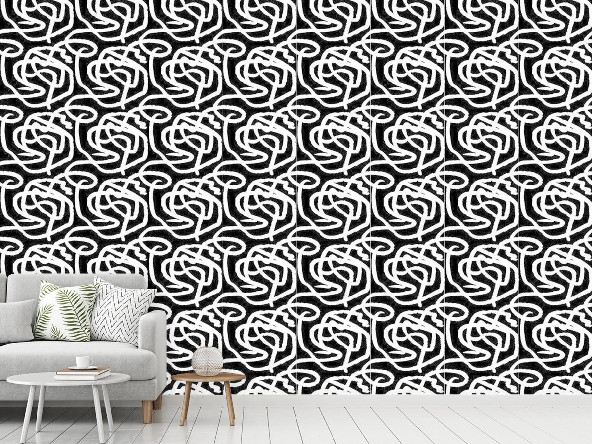 patterned-wallpaper-black-and-white-painting