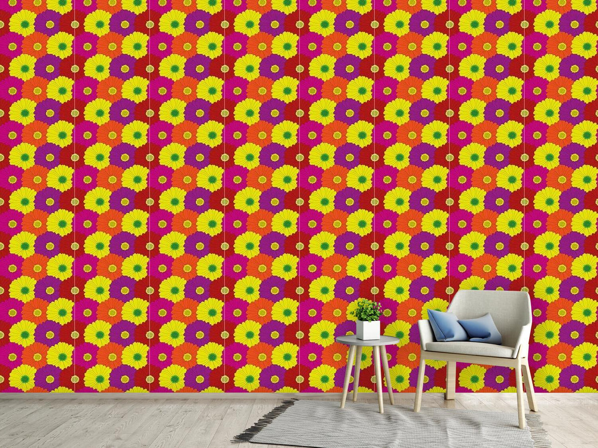 patterned-wallpaper-gerbera