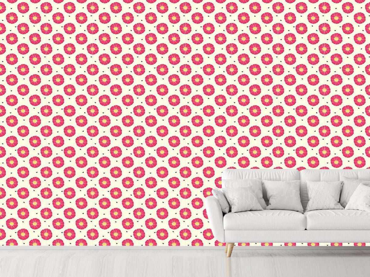 patterned-wallpaper-chocolate-heart-and-flower