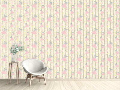 patterned-wallpaper-little-mice-princess-birthday