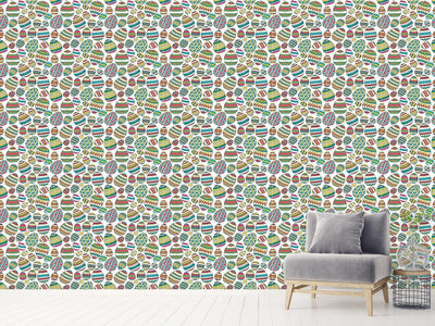 patterned-wallpaper-decorated-eggs