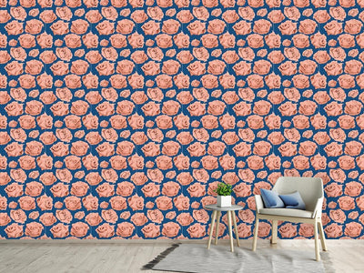 patterned-wallpaper-art-rose-blue