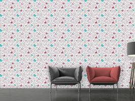 patterned-wallpaper-birds-and-berries