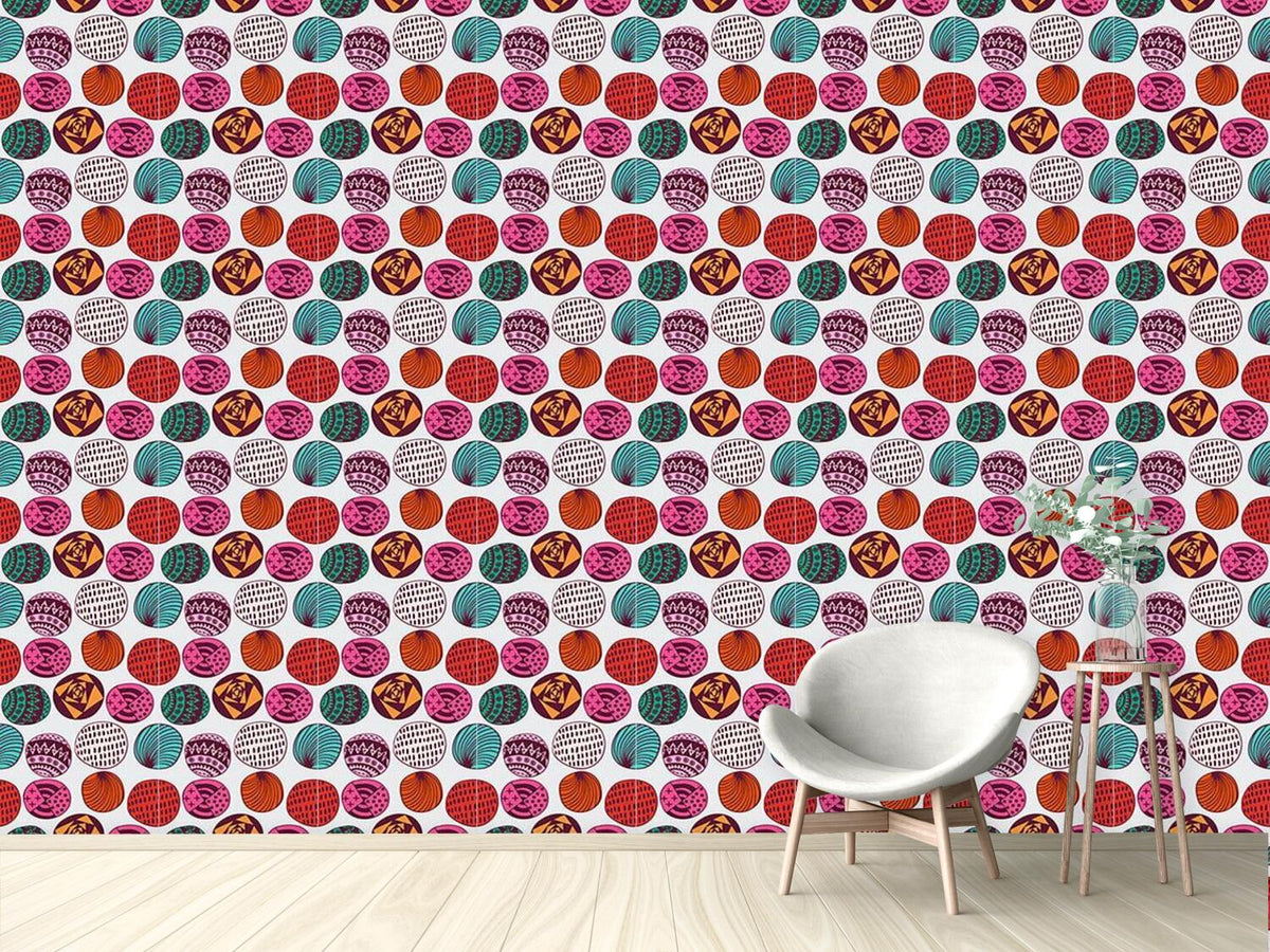 patterned-wallpaper-ethno-bubbles