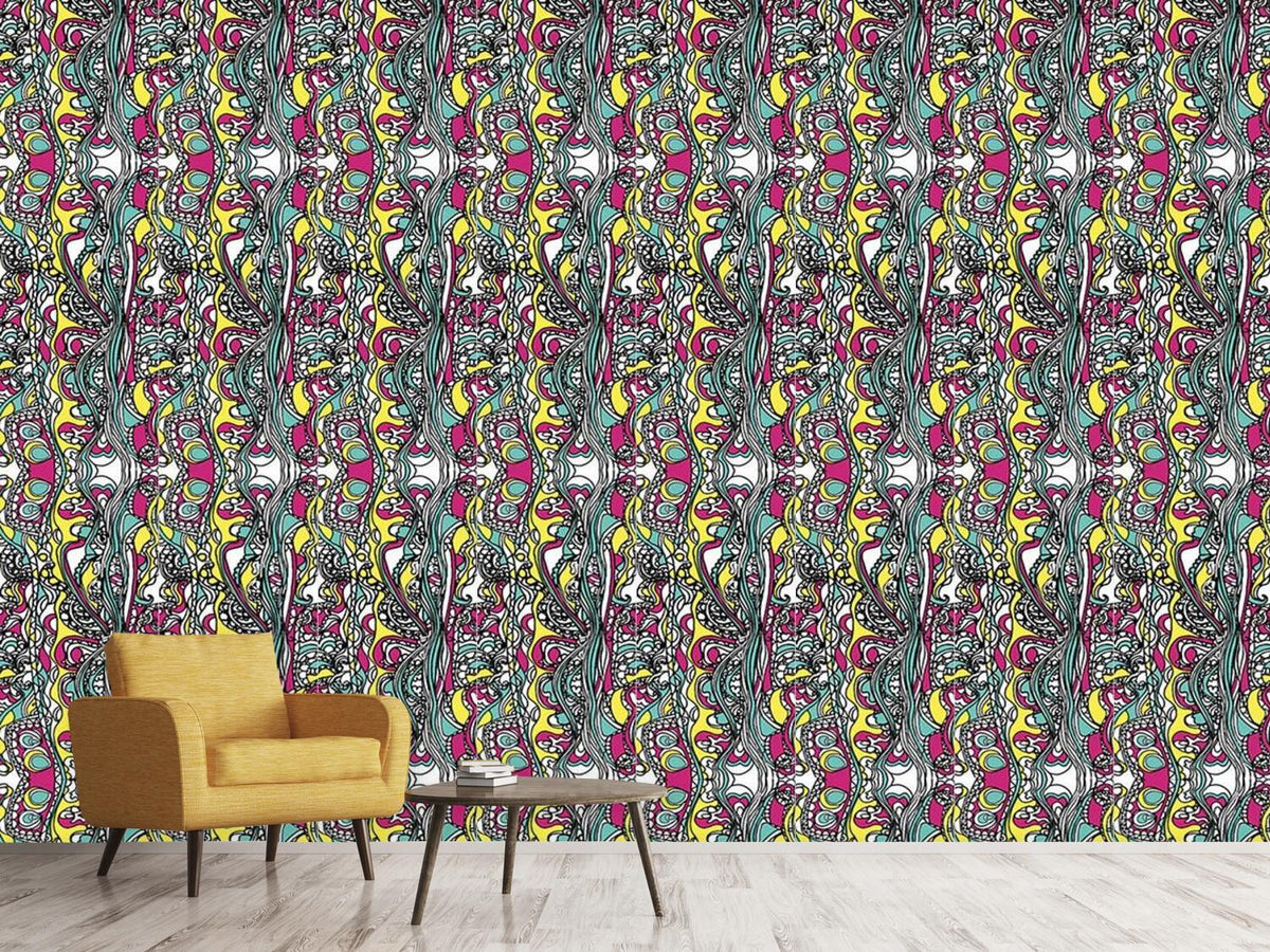 patterned-wallpaper-dew-drops-party