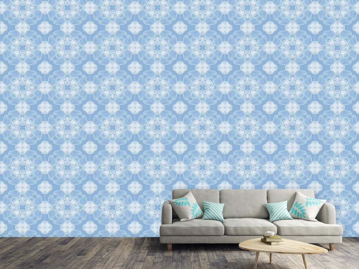 patterned-wallpaper-bluebell-kaleidoscope