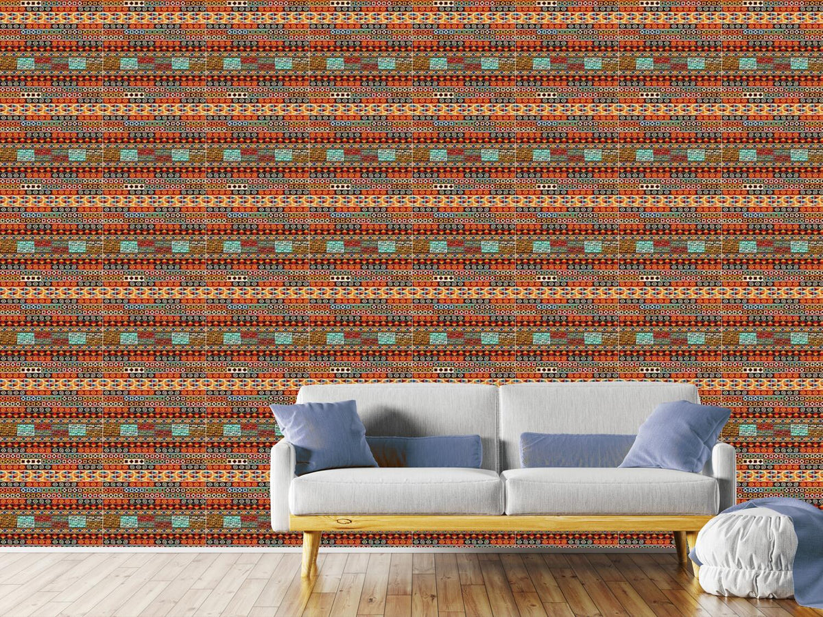 patterned-wallpaper-ethno-stripes