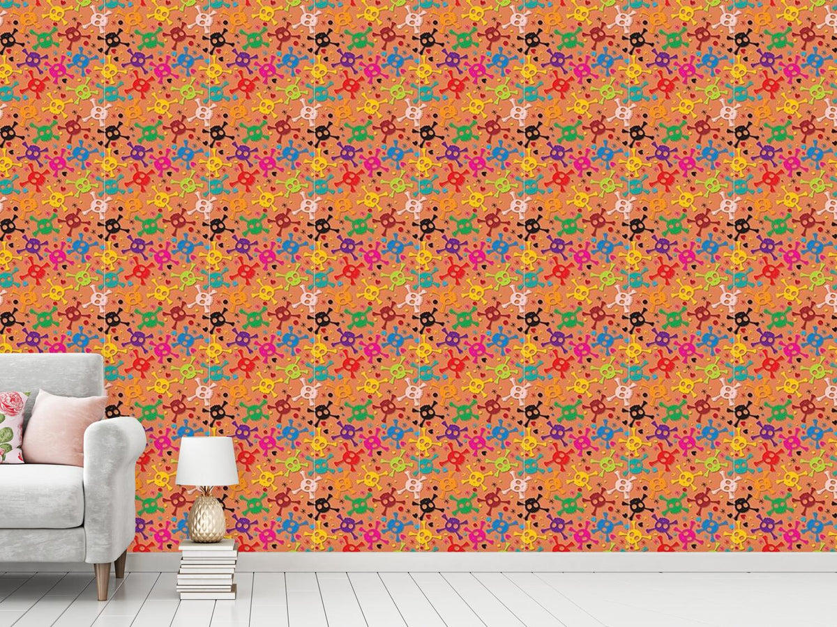 patterned-wallpaper-skulls-pirate-party