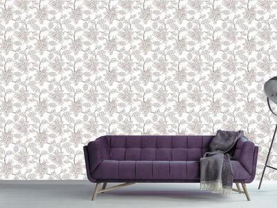 patterned-wallpaper-bouquet-outlines