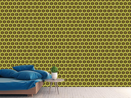 patterned-wallpaper-overripe-sunflowers