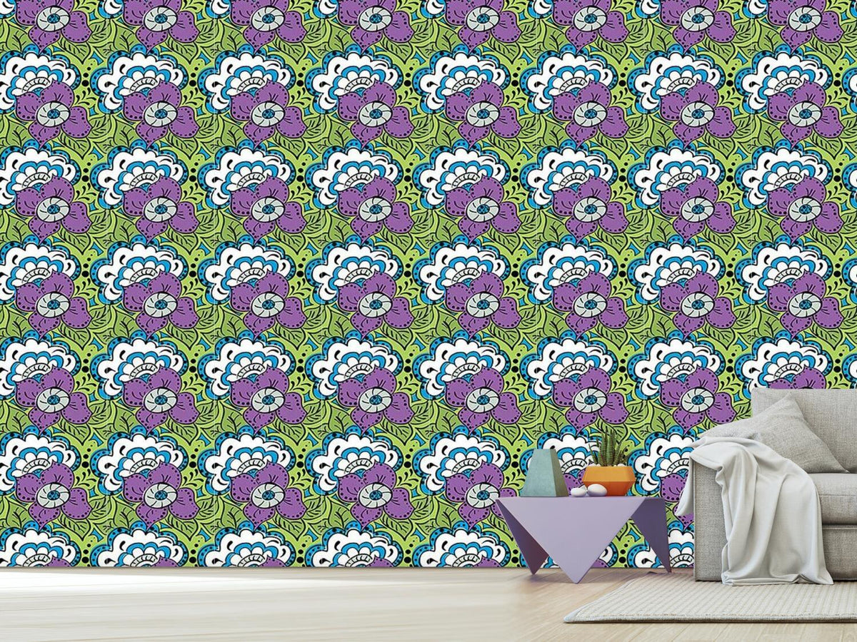 patterned-wallpaper-spring-doodle