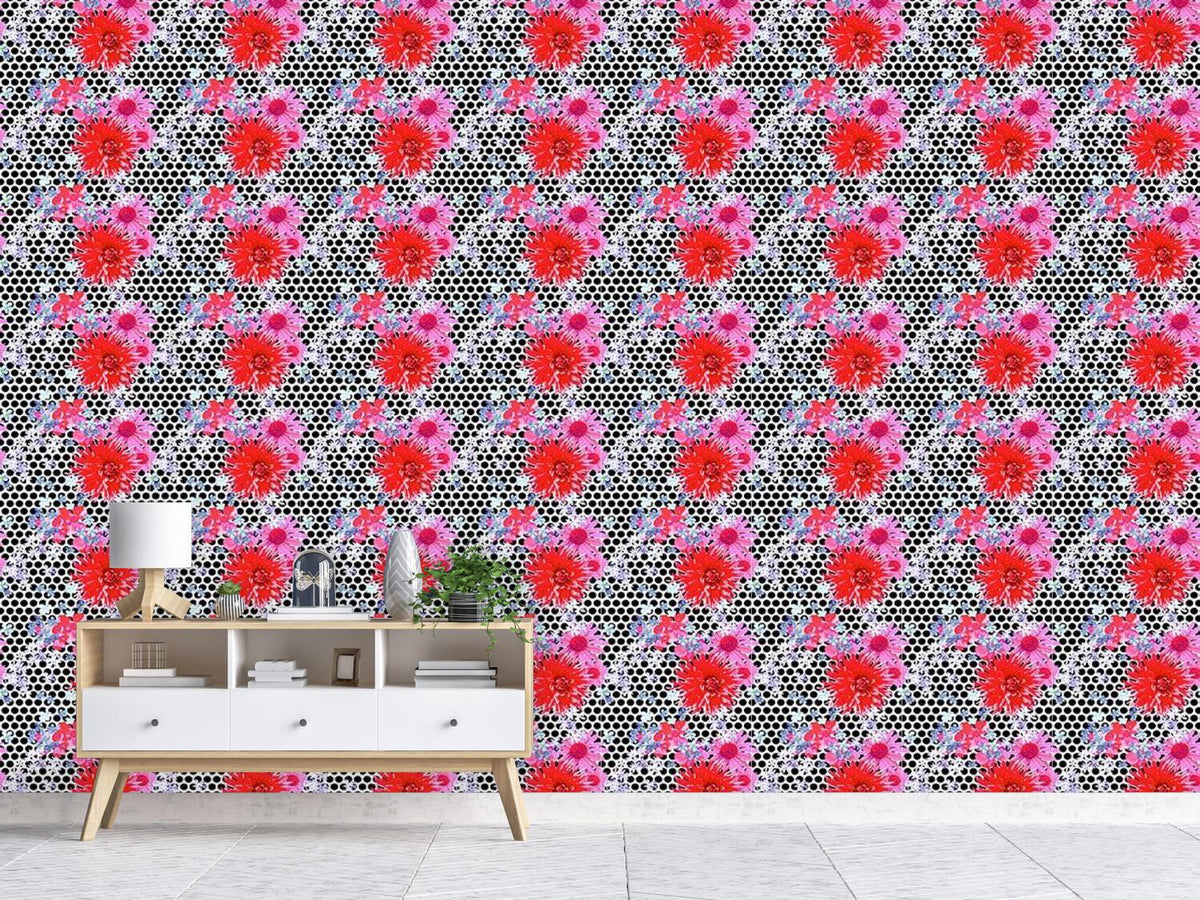 patterned-wallpaper-scattered-flowers-avantgarde