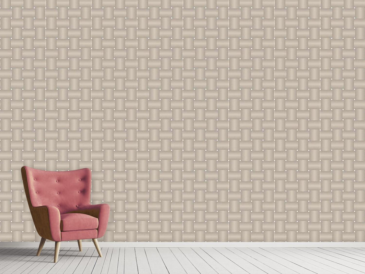 patterned-wallpaper-intertwined-brown