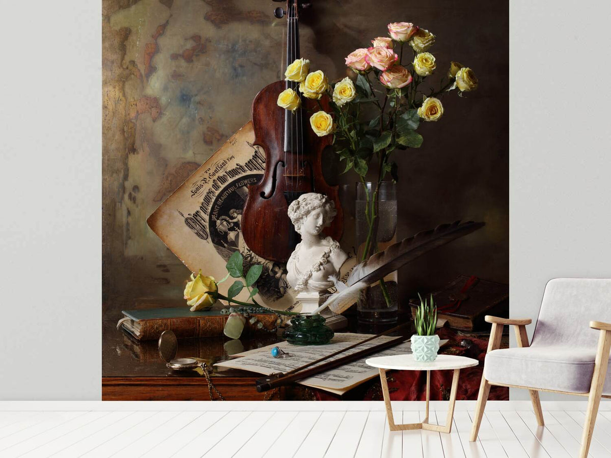 photo-wallpaper-still-life-with-violin-and-bust