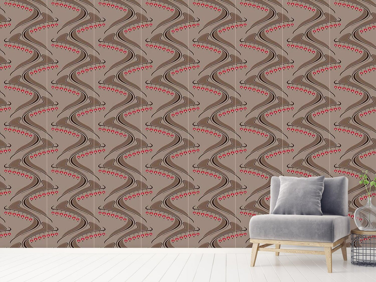 patterned-wallpaper-heart-shaped-brown