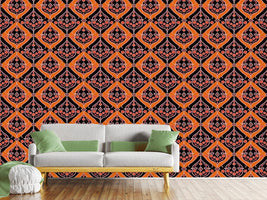 patterned-wallpaper-folkloria-orange