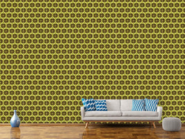 patterned-wallpaper-overripe-sunflowers