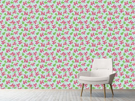 patterned-wallpaper-pink-lily