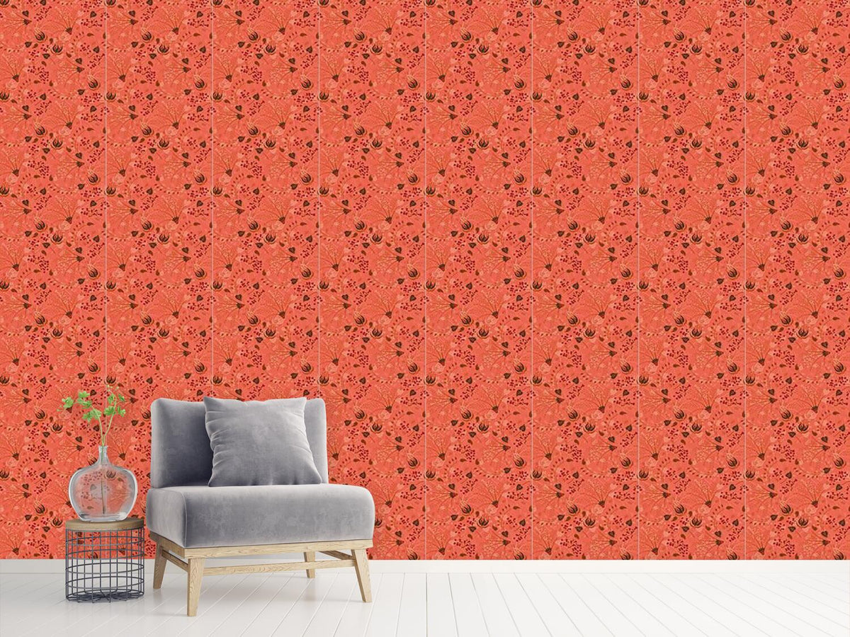 patterned-wallpaper-natashas-magic-garden-apricot