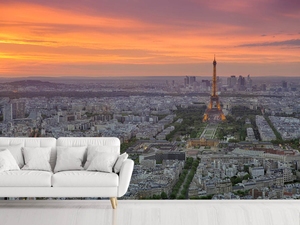 photo-wallpaper-paris-skyline-at-sunset