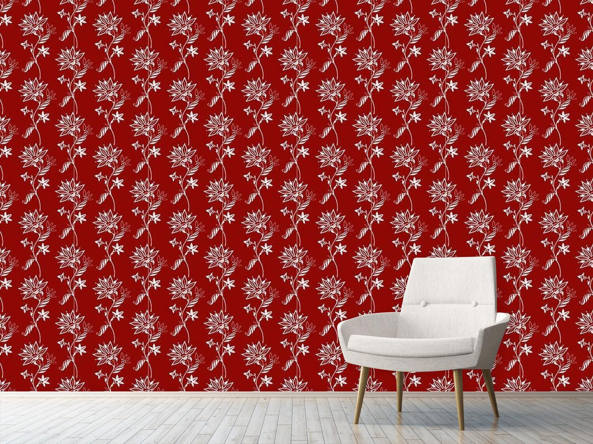 patterned-wallpaper-folklore-flowers