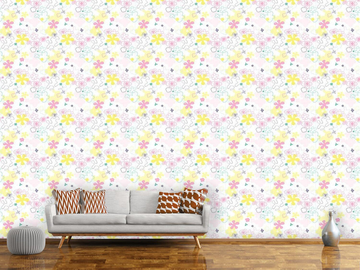 patterned-wallpaper-dream-flower-garden