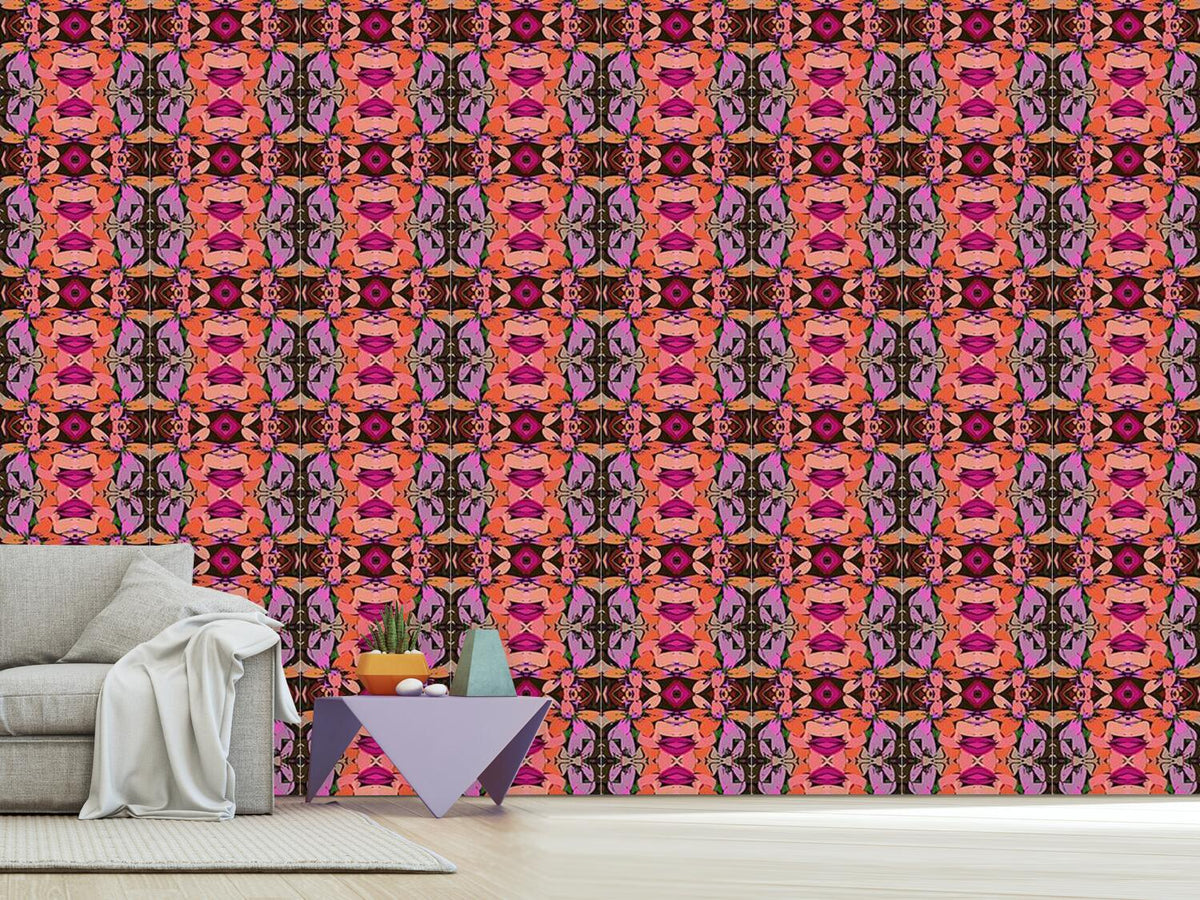 patterned-wallpaper-kiss-and-leaf