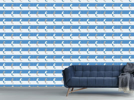 patterned-wallpaper-seahorses-on-blue-stripes