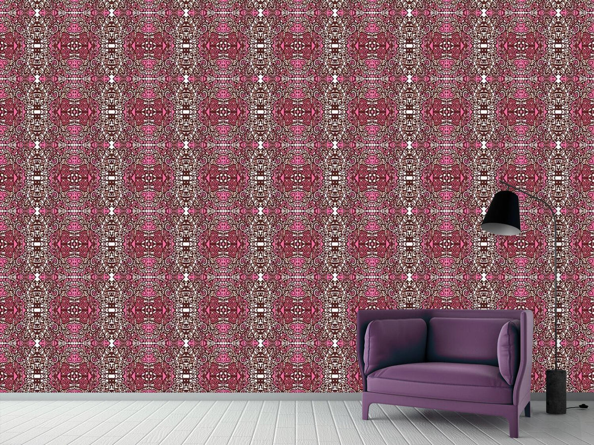 patterned-wallpaper-maya-lady