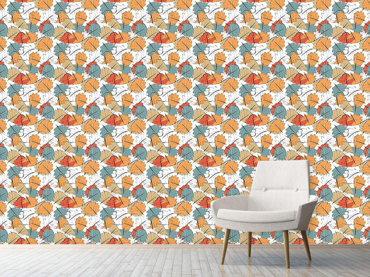 patterned-wallpaper-glowing-autumn