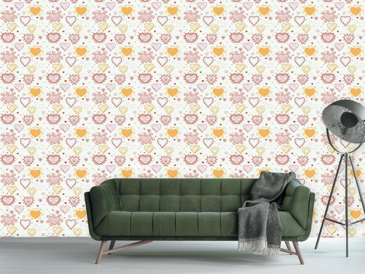 patterned-wallpaper-heart-fantasy