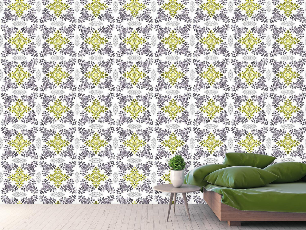 patterned-wallpaper-floral-geometry