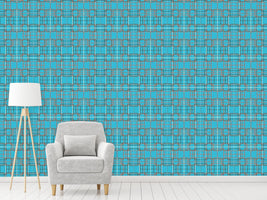 patterned-wallpaper-asian-lattice-turquoise