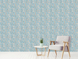 patterned-wallpaper-leafage-light-blue