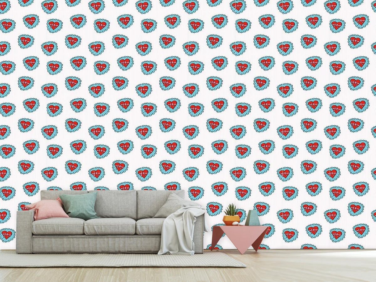 patterned-wallpaper-heartshaped-box-with-bow