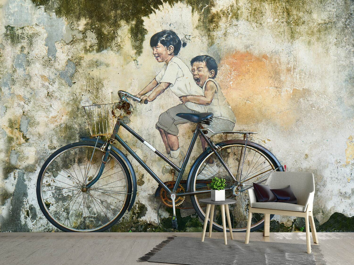 photo-wallpaper-bicycle-graffiti