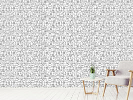 patterned-wallpaper-key-and-lock