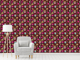 patterned-wallpaper-owls-in-chocolate