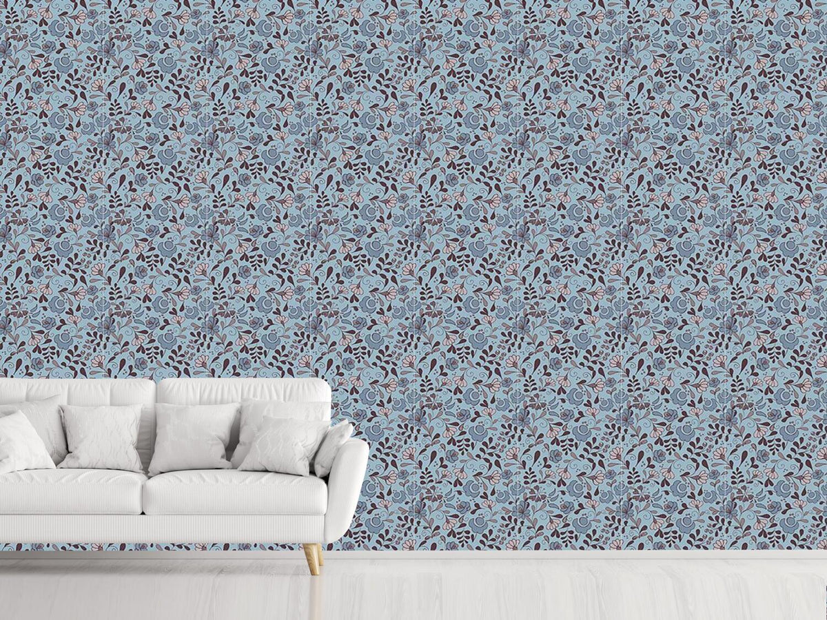 patterned-wallpaper-folklore-flower-nostalgia