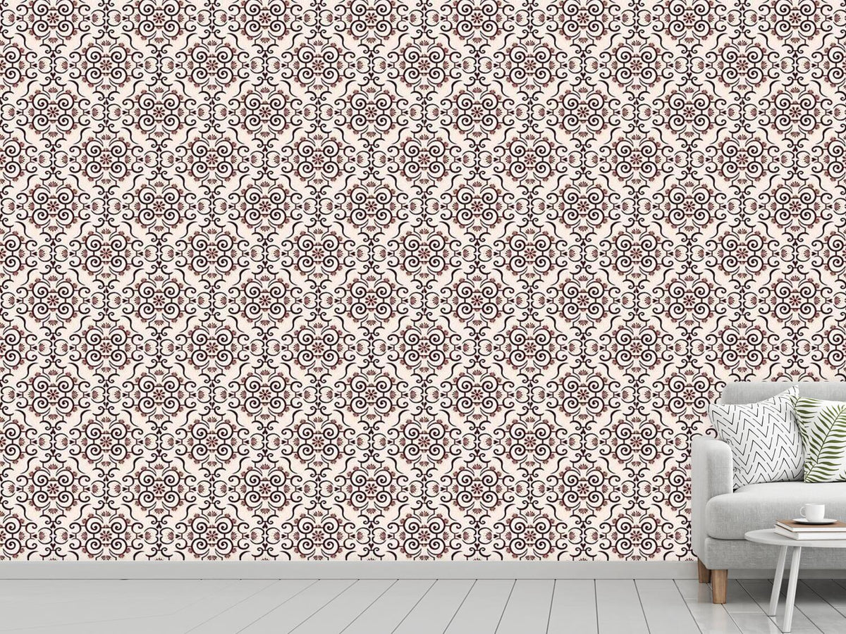 patterned-wallpaper-lace-idol-brown